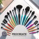Procreate Hair Styling Brushes - Premium Hair Texture Brush Set for Digital Artists and Hairstylists 1