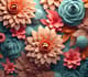110+ 3D Floral Designs - Realistic Tumbler Art Pack - Premium 3D Floral Graphics for Custom Tumbler Creations and Crafting Projects 4
