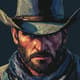 Rugged Cowboy with Hat Pixel Art - Vibrant Pixel Portraits for Game Developers and Digital Creators 6