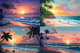 Serene Beach with Rolling Waves Pixel - Calm Pixel Art Scene for Creative Projects and Digital Designers 4