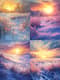 Winter Sunrise Glow - Serene Winter Landscape Art for Ambient Decor and Creative Projects 3