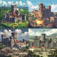 Medieval Castle Siege Pixel Landscape - Immersive Pixel Art Scenes for Game Developers and Digital Creators 1
