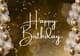 Gold Luxe Happy Birthday Design - Elegant Birthday Invitation for Stylish Celebrations and Event Hosts 3