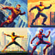 Superhero Pixel Art in Dynamic Pose - Vibrant Pixel Characters for Game Developers and Digital Creators 4