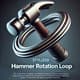 Stylized Hammer Rotation Loop - Cinematic Motion Graphic Elements for Creative Video Projects and Studio Use 1