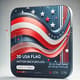 3D USA Flag Wave - Patriotic Motion Background - Cinematic 3D Patriotic Motion Graphics for Dynamic Video Projects 5