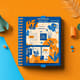Festive Spark Blue Orange Celebration Planner - Vibrant Event Organizer for Weddings, Parties & Special Occasions 3