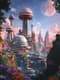 Futuristic City on Another Planet - Immersive Sci-Fi Digital Artwork for Creators & Visionaries 1
