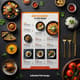 Modern Restaurant Menu Flyer Template - Sleek Editable Menus for Contemporary Dining & Marketing Campaigns 4