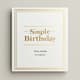 Gold Theme Simple Birthday Invitation - Elegant Birthday Invitation Template for Personal and Business Celebrations 6