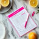 Pink Fuel Daily Personal Meal Planner - Elegant Nutrition Organizer for Health-Conscious Individuals and Busy Lifestyles 6