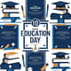 10 National Education Day Posters - Inspiring Learning Design Kit - Engaging Marketing Templates for Education Campaigns and Awareness Promotions 5