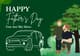 Modern Green Happy Father's Day Greeting - Stylish Contemporary Card Design for Celebrating Dad with Warmth and Elegance 4