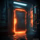 Sci-Fi Glowing Door Concept - Futuristic 3D Template for Designers and Game Developers 4