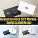Elegant Business Card Mockup - Sophisticated Design for Professional Branding and Presentation 4