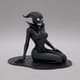 Ghostly Phantom Sitting Pose - 3D Printable Model for Artists and Designers with Ethereal Minimalist Style 6