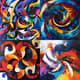 Kinetic Abstract Swirling Energetic Forms - Dynamic Abstract Art for Creative Spaces and Visual Impact 1