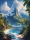 Tropical Island Paradise - Vibrant Tropical Landscape Art for Inspiring Home and Office Decor 6