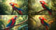 Vibrant Parrot Perched - Figurative Wildlife Art for Bold Wall Decor and Creative Spaces 5