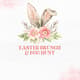 Floral Easter Egg Hunt Party Invite - Elegant Spring-Themed Invitation for Festive Family Gatherings and Creative Hosts 6