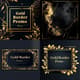 Gold Border Promo - Facebook Cover Templates - Elegant Social Media Ads for Brands and Marketers 1