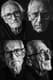 High Contrast Minimalist Portrait of an Elderly Man - Ethereal Minimalist Portrait Art for Contemporary Collectors and Creative Spaces 3