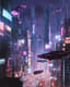 Cyberpunk Cityscape Pixel Art - Futuristic Pixel Art Scene for Designers and Game Developers 6