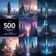 500 Futuristic City AI Prompts - Sci-Fi Urban Landscapes for Visionary Creators and Digital Artists 1