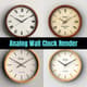 Analog Wall Clock Render - Realistic 3D Model for Designers and Visualization Projects 2025-2026 4