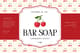 Organic Cherries Soap Label - Cream & Red - Elegant Packaging Template for Natural Beauty Brands and Artisanal Products 3
