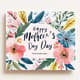 Happy Mother's Day Greeting Card Landscape - Elegant Floral Design for Heartfelt Mom Celebrations 1