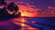 Tropical Sunset Wall Art - Vibrant Landscape Canvas Print for Home and Office Decor 6