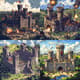 Medieval Castle Siege Pixel Landscape - Immersive Pixel Art Scenes for Game Developers and Digital Creators 3