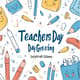 Teachers Day Greeting Card With Cute Stationary - Charming Teacher Appreciation Card for Thoughtful Personal and Educational Greetings 3