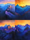 Dramatic Mountain Range Acrylic Art - Bold Acrylic Landscape Painting for Emotional Wall Decor and Artistic Spaces 3