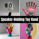 Speaker-Holding Toy Hand - 3D Printable Speaker Holder Model for Creative Tech & DIY Enthusiasts 5