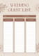 Minimal Guest Classic Wedding Guest List - Elegant Wedding Planner Template for Seamless Event Organization 3