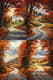 Autumn Country Road - Serene Verdant Landscape Art for Tranquil Spaces and Creative Projects 4