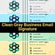 Clean Gray Business Email Signature - Sleek Professional Email Template for Corporate and Freelance Communication 3