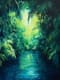 Tropical Rainforest Acrylic Scene - Vibrant Acrylic Painting Art for Nature Lovers and Home Decor Enthusiasts 5