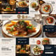 Restaurant Promo Banner - Social Media Post Bundle - Modern Gridline Graphics for Engaging Restaurant Marketing Campaigns 5