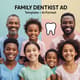 Family Dentist Ad Template AI Format - Clean, Professional Marketing Design for Health & Wellness Brands 4
