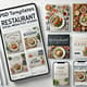 PSD Templates - Restaurant Social Media Post Designs - Premium Editable Facebook Ads for Restaurants and Food Brands 4