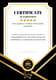 Black Gold Certificate of Achievement Template - Elegant Award Design for Professional Recognition and Business Excellence 1