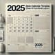 2025 Desk Calendar Template - Clean & Functional Layout for Streamlined Organization and Professional Planning 5