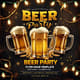 Beer Party & Happy Hour Flyer Template - Bar Night Celebration - Versatile Marketing Design for Promotions and Events 6