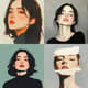 Info - Minimalist Portrait Art - Realistic Ethereal Faces for Timeless Simplicity and Studio-Ready Visuals 4