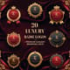 20 Luxury Badge Logos - Premium Elegant Branding Pack - Sophisticated Logo Templates for Professional Brand Identity and Business Growth 3
