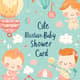 Cute Illustrative Baby Shower Card - Whimsical Hand-Drawn Design for Memorable Baby Celebrations 6