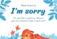 Typography Style Modern Sorry Card - Elegant Apology Greeting for Sincere Personal and Professional Messages 1